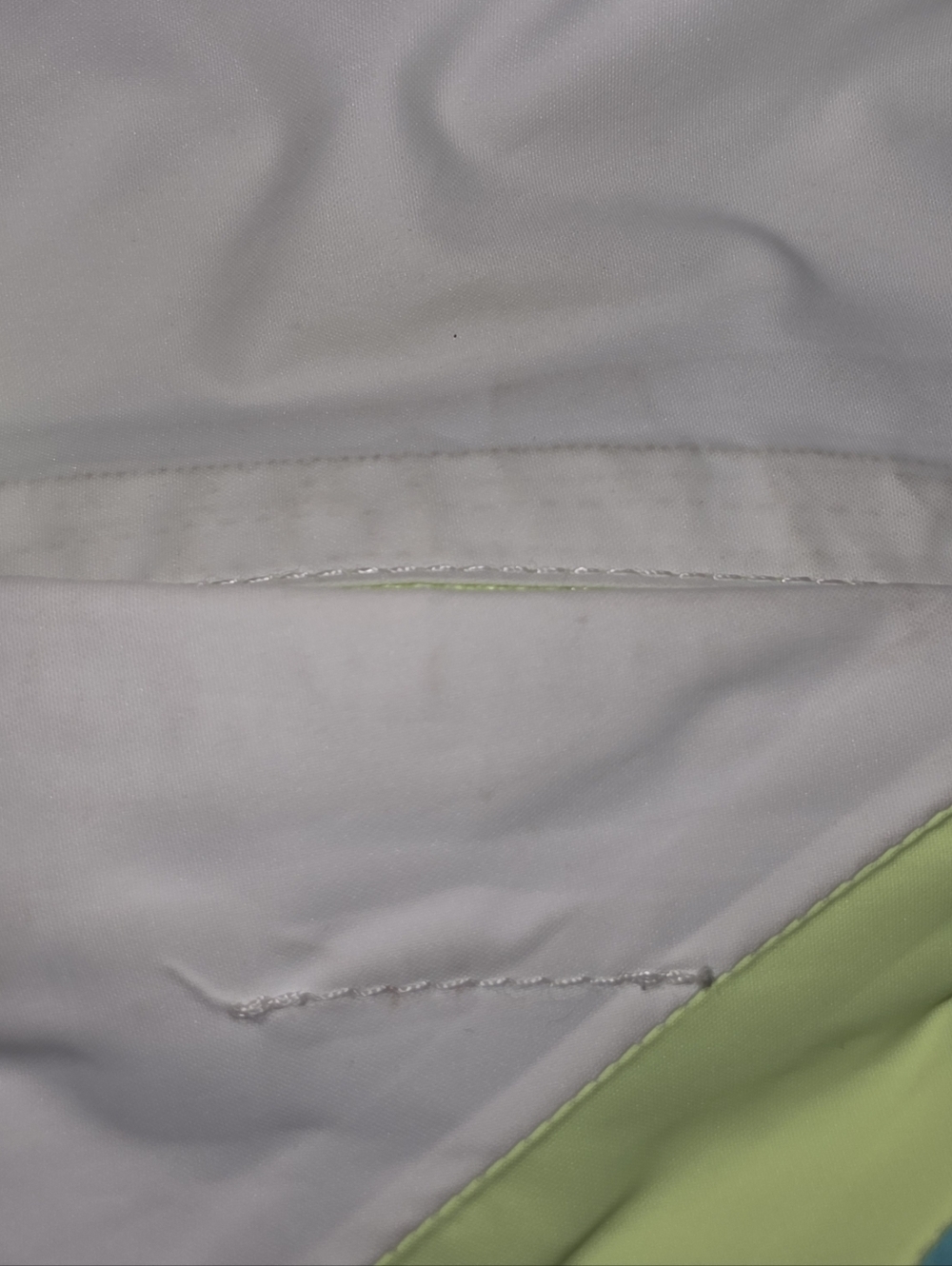 The North Face White, Aqua & Neon Yellow Colorblock Shell Jacket - Picture 14 of 16